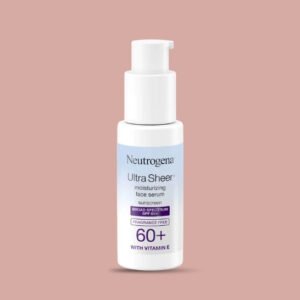 Neutrogena Ultra Sheer Moisturizing Face Serum with Vitamin E & SPF 60+